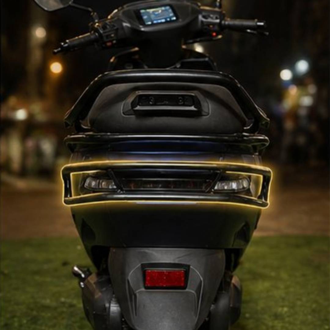 Ather Rizta Crash Guard with Frame Slider Front and Rear Safety Guard (Black/Full Set)
